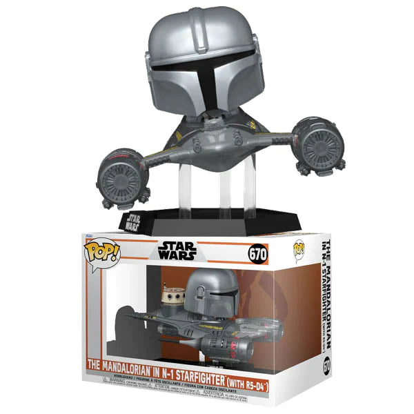 Funko Pop! Star Wars: Mandalorian - Mandalorian in N-1 Starfighter & R5-D4