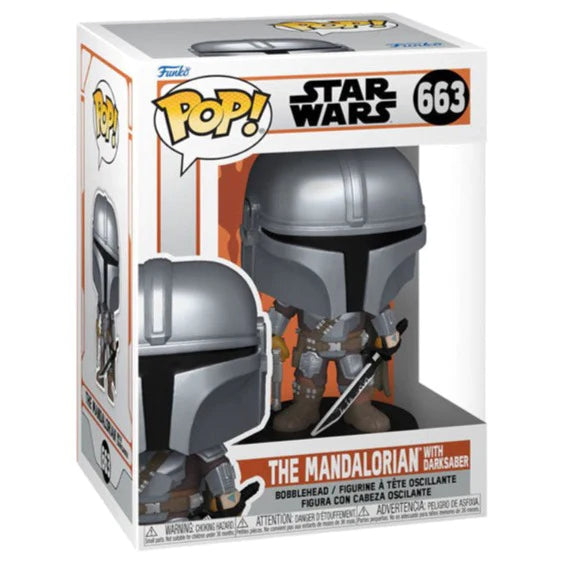 Funko Pop! Star Wars: Mandalorian - Mandalorian with DarkSaber