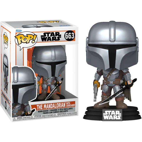 Funko Pop! Star Wars: Mandalorian - Mandalorian with DarkSaber