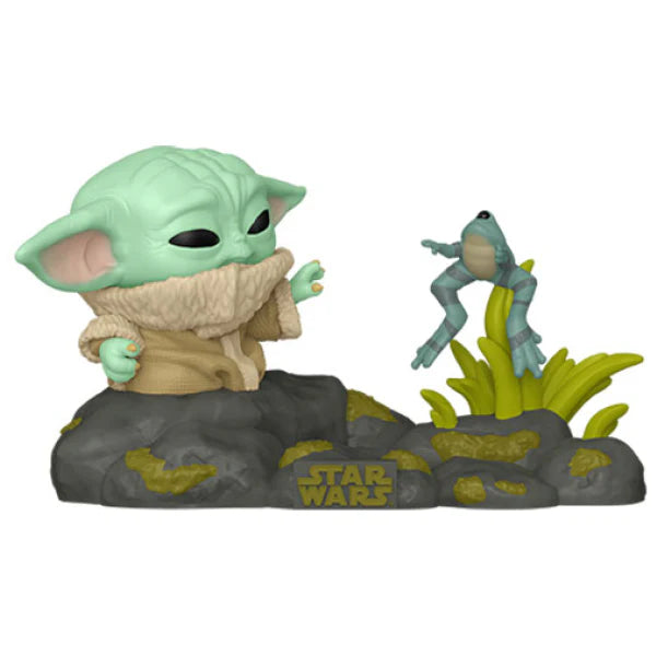 Funko Pop! Star Wars: Mandalorian - Grogu with Frog Deluxe
