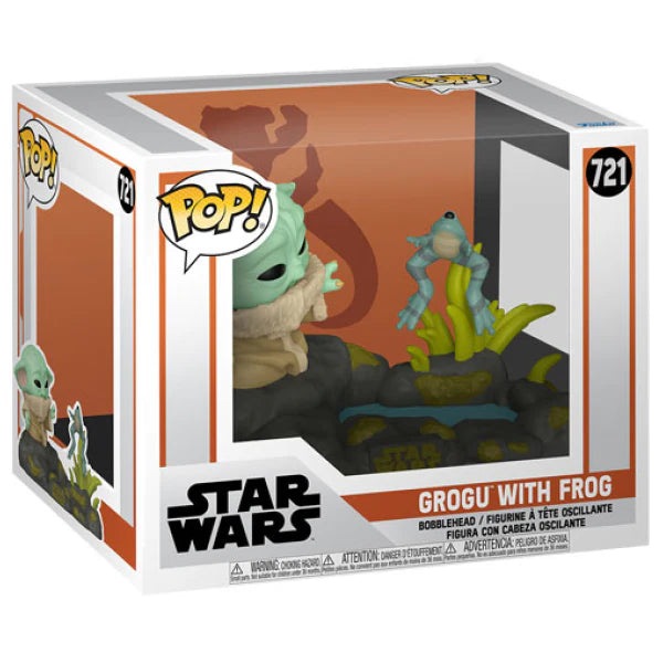 Funko Pop! Star Wars: Mandalorian - Grogu with Frog Deluxe
