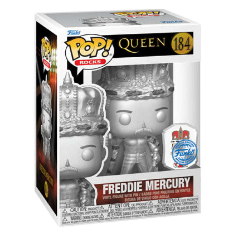 Funko Pop! Queen - Freddie Mercury King With Pin Exclusive