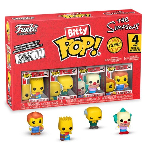 Funko Bitty Pop! The Simpsons - Bart: 4 Pack