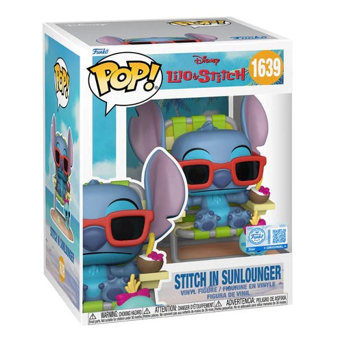 PREORDER - Funko Pop! Lilo & Stitch - Stitch in Sunlounger Premium