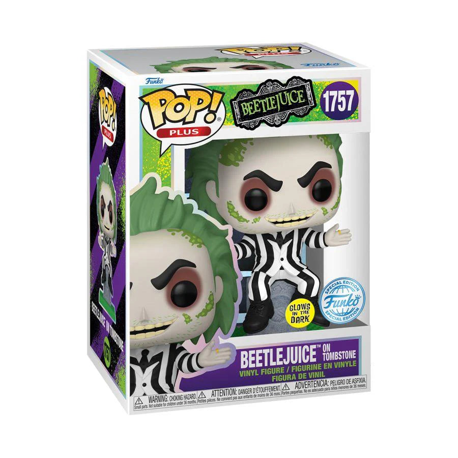 Funko Pop! Beetlejuice - Beetlejuice On Tombstone Glow