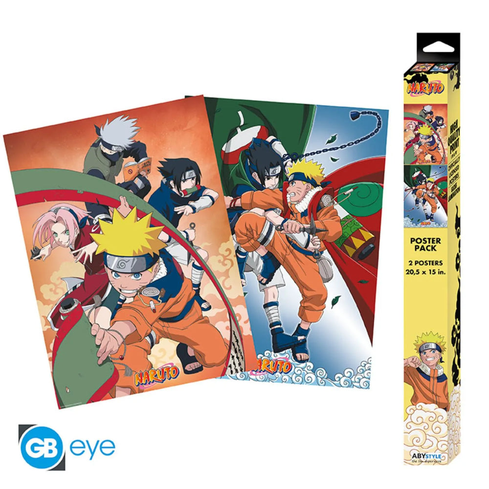 Naruto β Set 2 Chibi Posters β Team 7 52Γ38