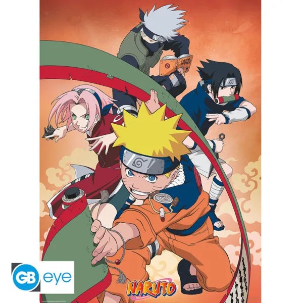 Naruto β Set 2 Chibi Posters β Team 7 52Γ38