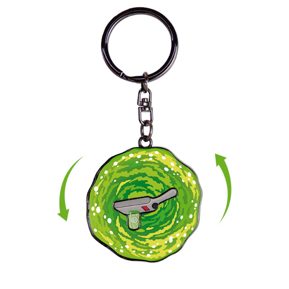 Rick & Morty β Moving Keychain Portal Gun
