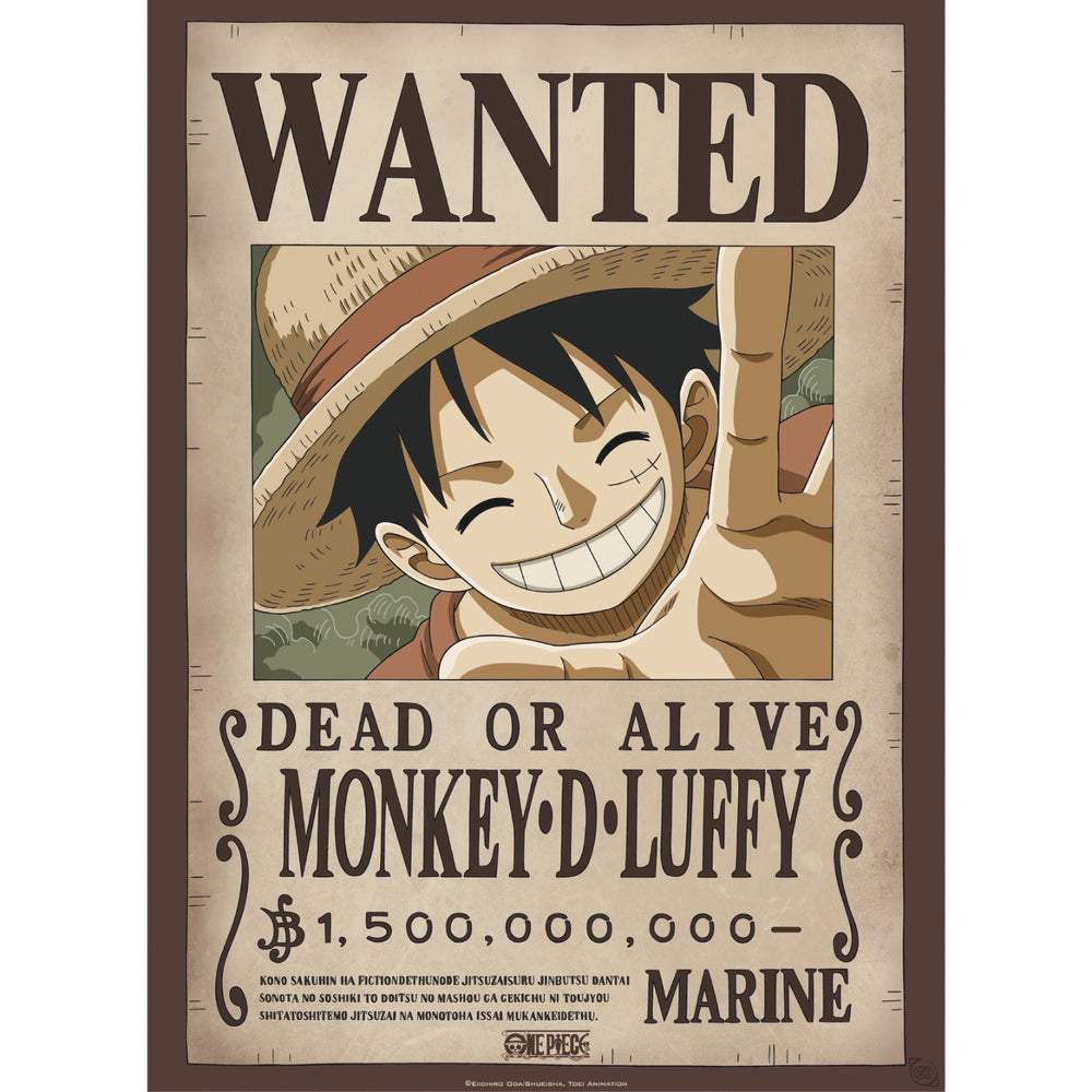 One Piece β Set 2 Chibi Posters β Wanted Luffy & Ace 52Γ38