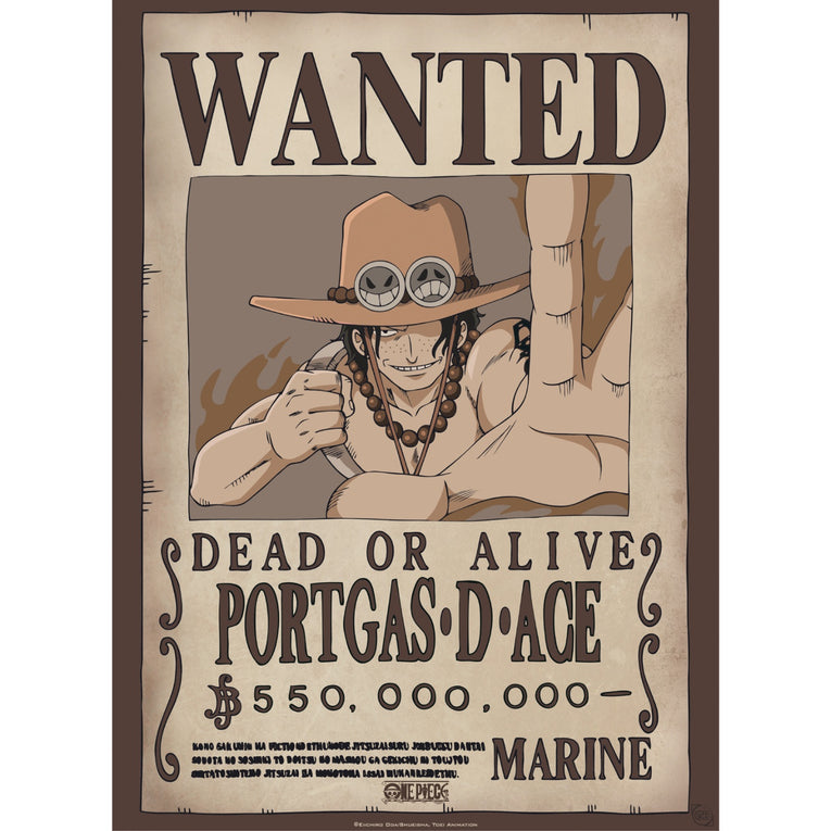One Piece – Set 2 Chibi Posters – Wanted Luffy & Ace 52×38