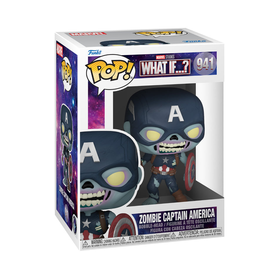 Funko Pop! Marvel Studios What If…?-Zombie Captain America