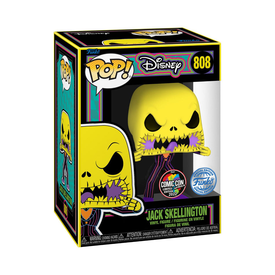 Funko Pop! Nightmare Before Christmas - Scary Face Jack Black Light Special Edition Vinyl Figure