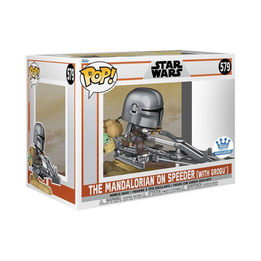 Funko Pop! Rides Deluxe: Star Wars β The Mandalorian On Speeder With Grogu Exclusive