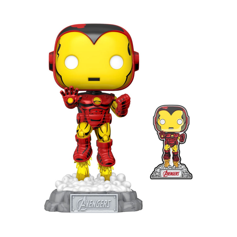 Funko Pop! Marvel Avengers: Beyond Earths Mightiest – Iron Man With Pin Special Edition