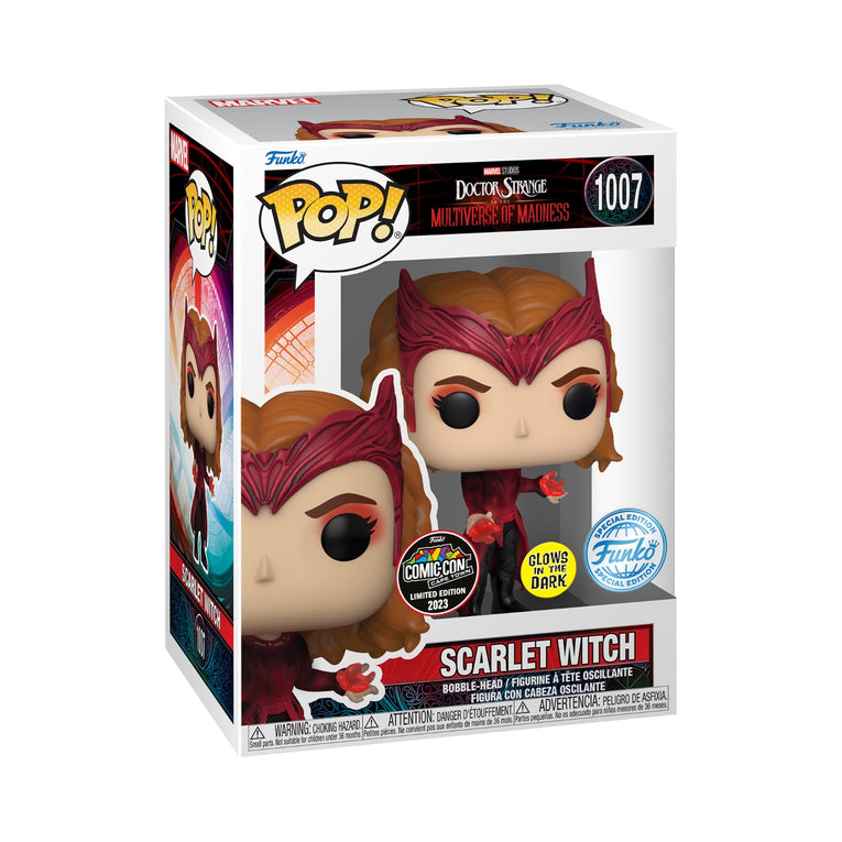 Funko Pop! Marvel Studios: Doctor Strange – Scarlet Witch Glow In The Dark Special Edition Comic-Con 2023 Exclusive