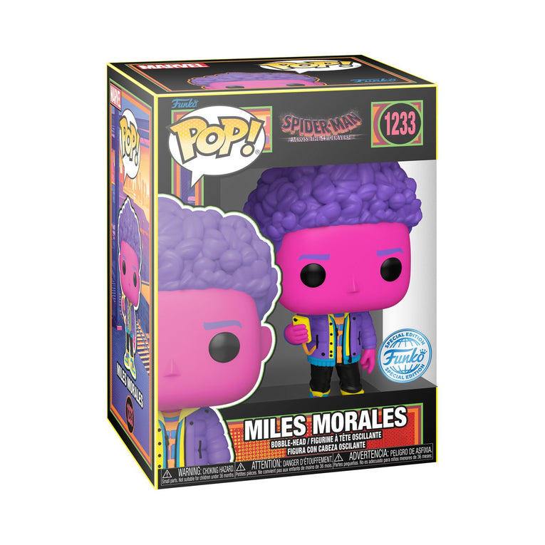 Funko Pop! Spider-Man Across The Spider Verse – Miles Morales Black Light - Special Edition