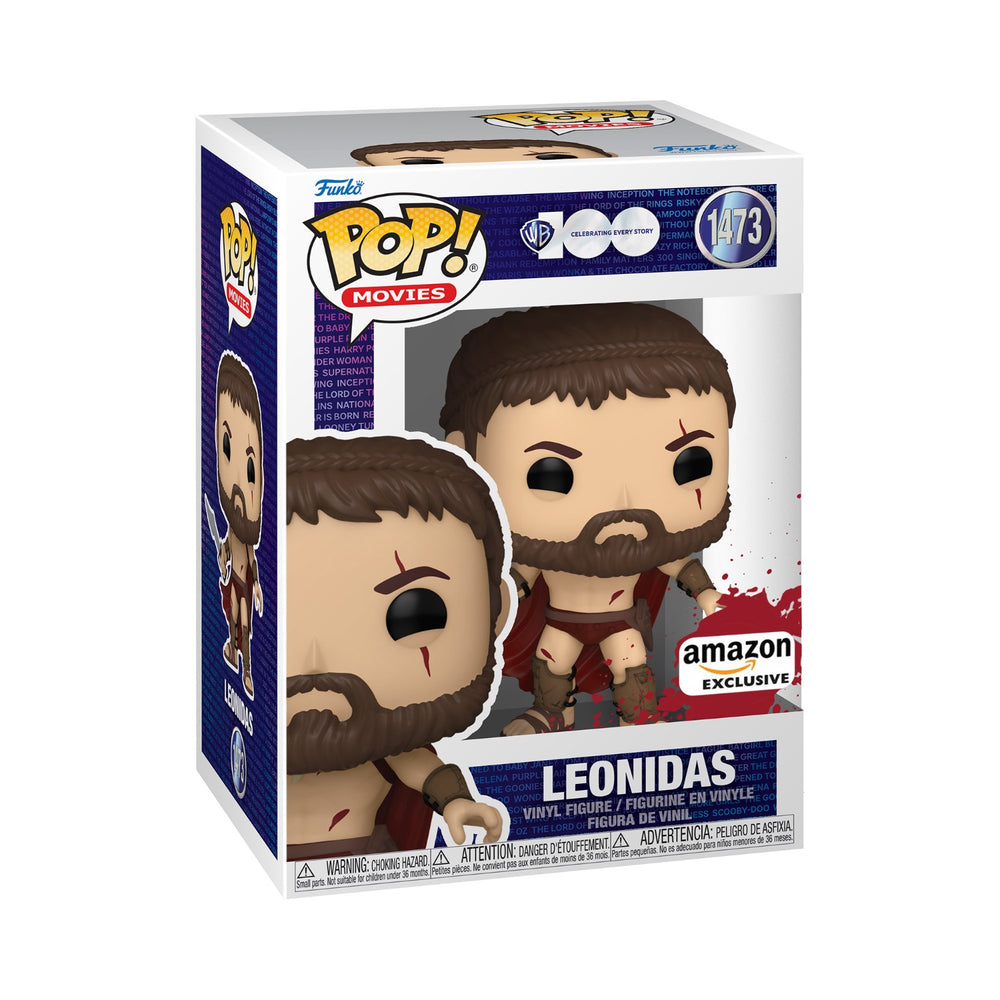 Funko Pop! Movies: WB100 Celebrating Every Story β Leonidas Bloody - Amazon Exclusive