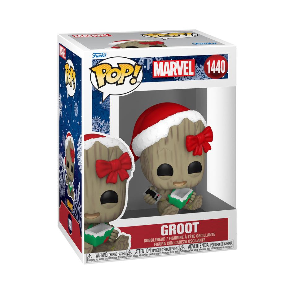 Funko Pop! Marvel: Groot With Present