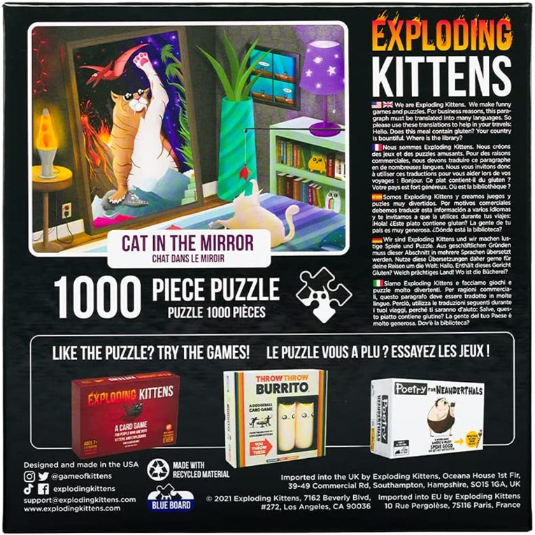 Exploding Kittens Puzzle - Cat Mirror