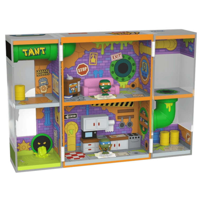 Funko Bitty Pop Box Playset! Teenage Mutant Ninja Turtles - Sewer Lair