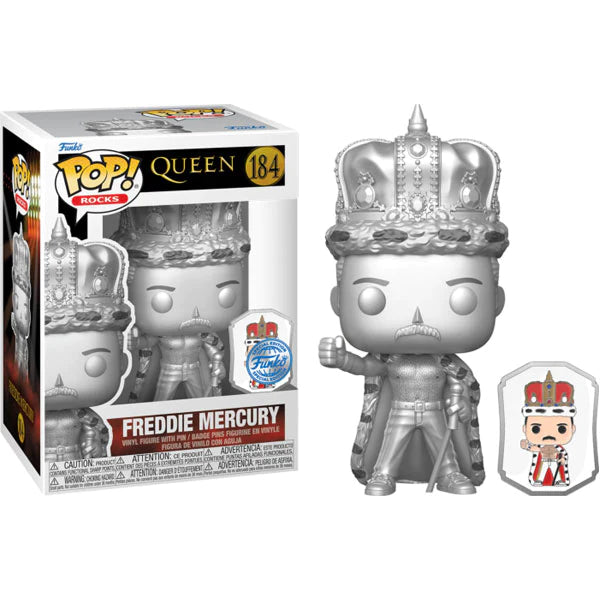 Funko Pop! Queen - Freddie Mercury King With Pin Exclusive