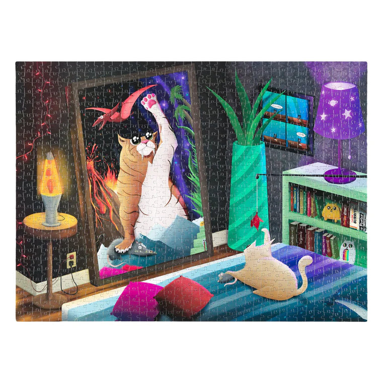 Exploding Kittens Puzzle - Cat Mirror