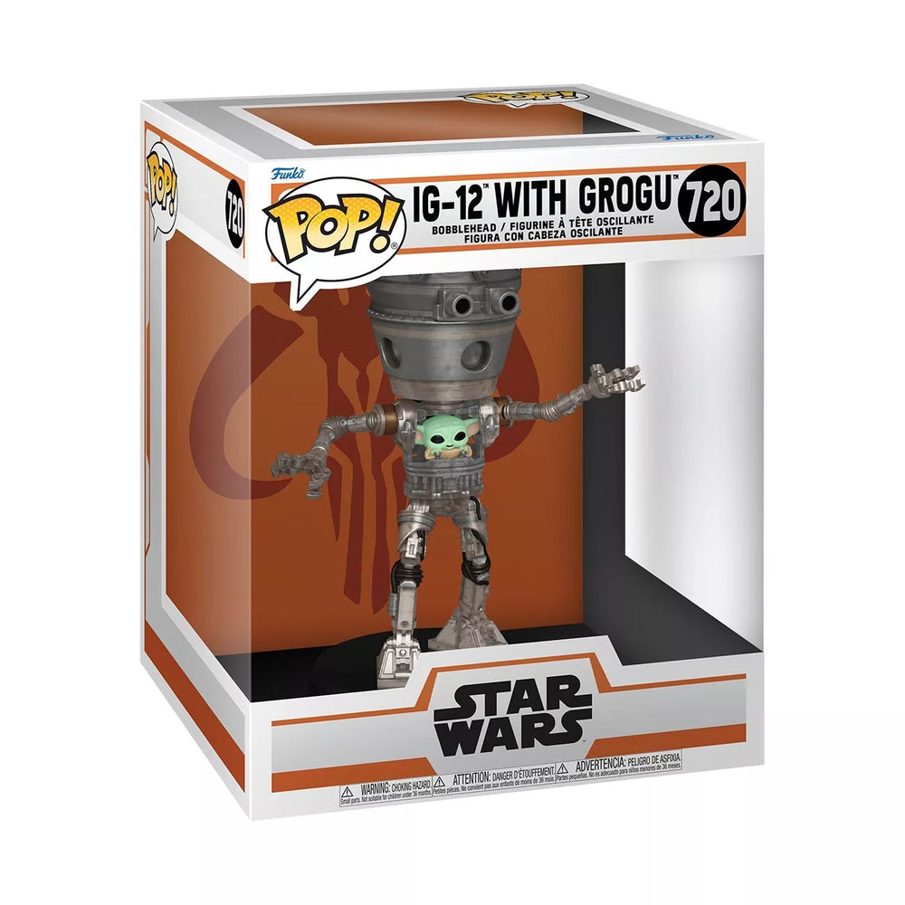 Funko Pop! Star Wars: Mandalorian - IG-12 with Grogu Deluxe