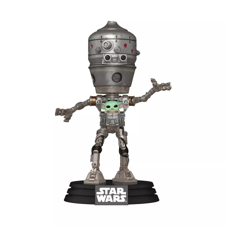Funko Pop! Star Wars: Mandalorian - IG-12 with Grogu Deluxe