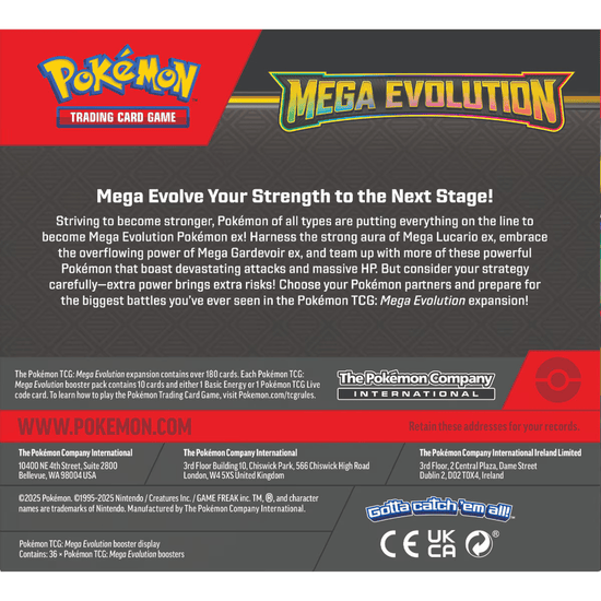 PREORDER Pokémon: Mega Evolution - Boosters