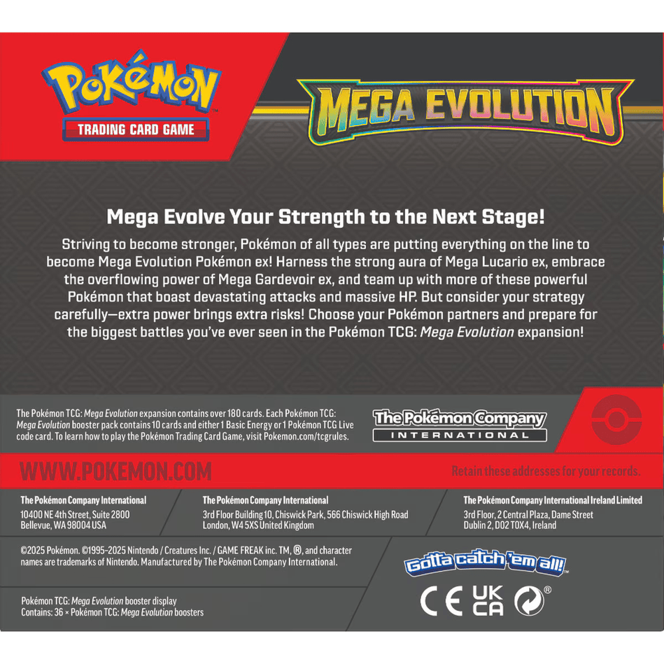 PREORDER Pokémon: Mega Evolution - Boosters