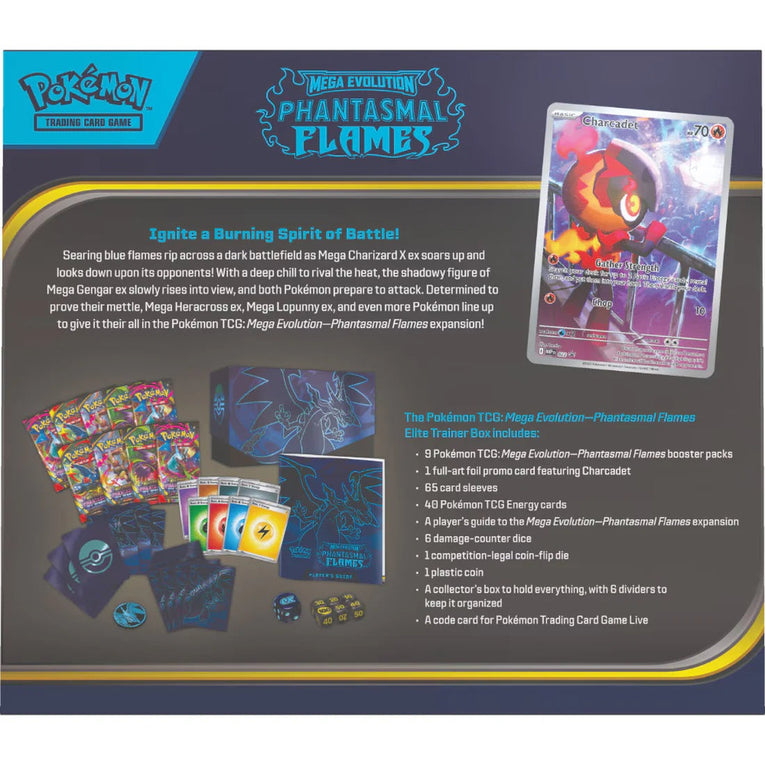 PREORDER Pokémon: Mega Evolution - Phantasmal Flames - Elite Trainer Box