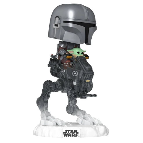 Funko Pop! Star Wars: The Mandalorian with Grogu in Imperial Remnant AT-RT Deluxe