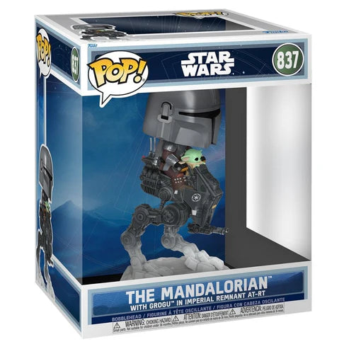 Funko Pop! Star Wars: The Mandalorian with Grogu in Imperial Remnant AT-RT Deluxe