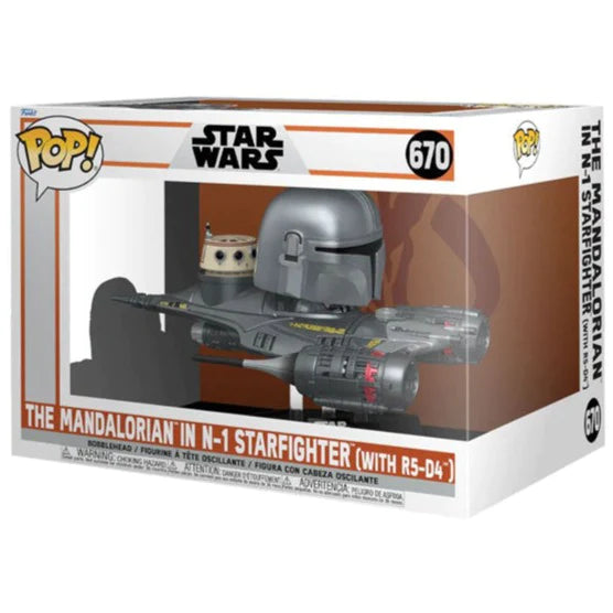 Funko Pop! Star Wars: Mandalorian - Mandalorian in N-1 Starfighter & R5-D4