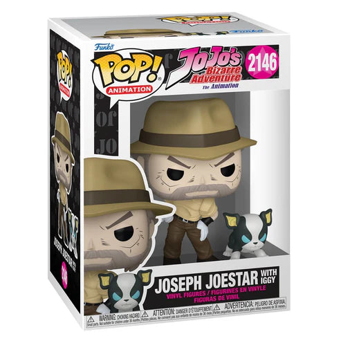 PREORDER Funko Pop! JoJo's Bizarre Adventure - Joseph Joestar with Iggy