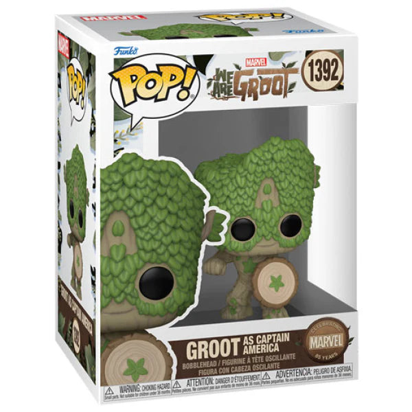 Funko Pop! We Are Groot - Groot Captain America