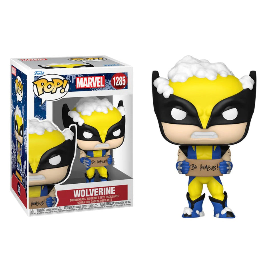 Funko Pop! Marvel Comics - Wolverine with Sign Holiday