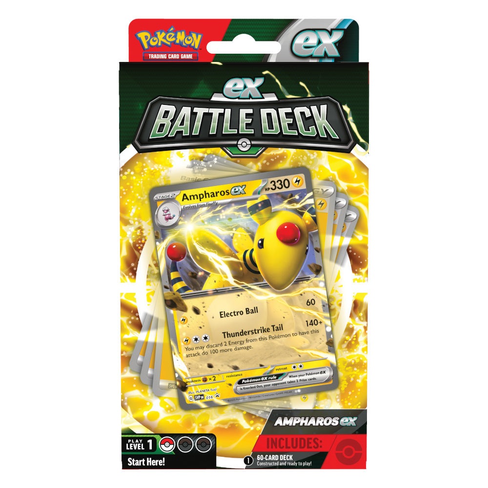 Pokémon: Ampharos ex or Lucario ex Battle Deck