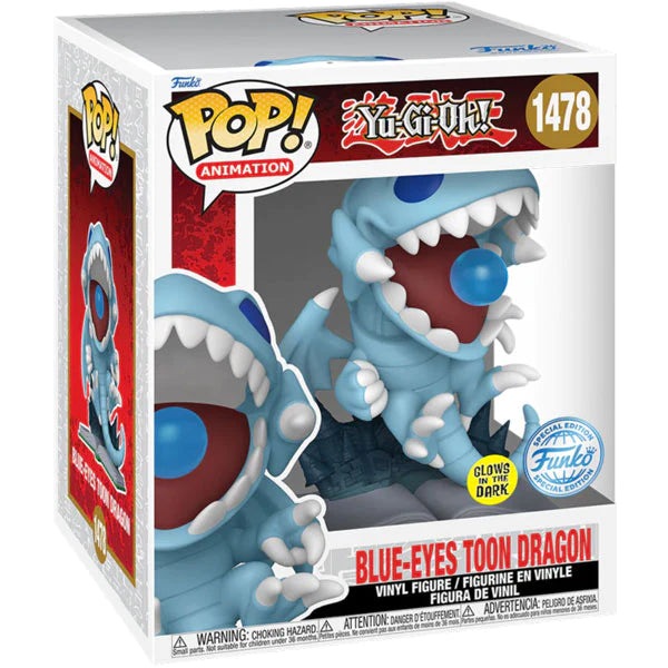 Funko Pop! Yu-Gi-Oh! - Blue Eyes Toon Dragon Glow in the dark Exclusive