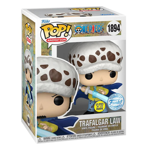 Funko Pop! One Piece - Trafalgar Law with Blue Anesthesia Glow