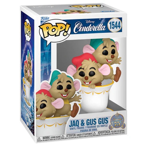 Funko Pop! Cinderella 1950 : 75th Anniversary - Jaq & Gus Gus in Cup