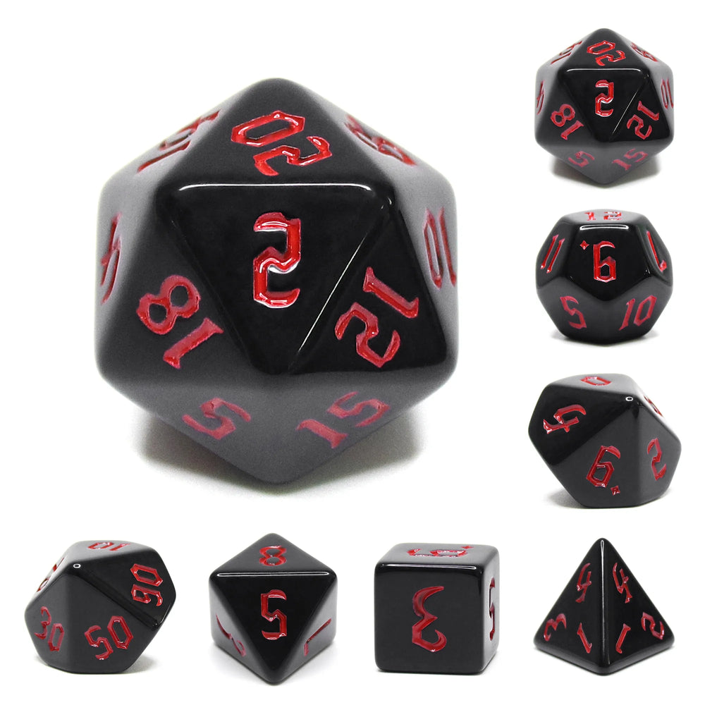 Polyhedral chon drite dice seven piece set