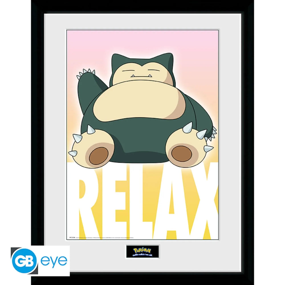 Pokemon – Framed Print Snorlax 30×40