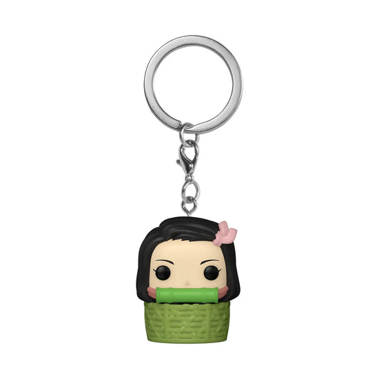 Funko Pop! Pocket Keychain: Demon Slayer – Nezuko Kamado In A Basket Special Edition