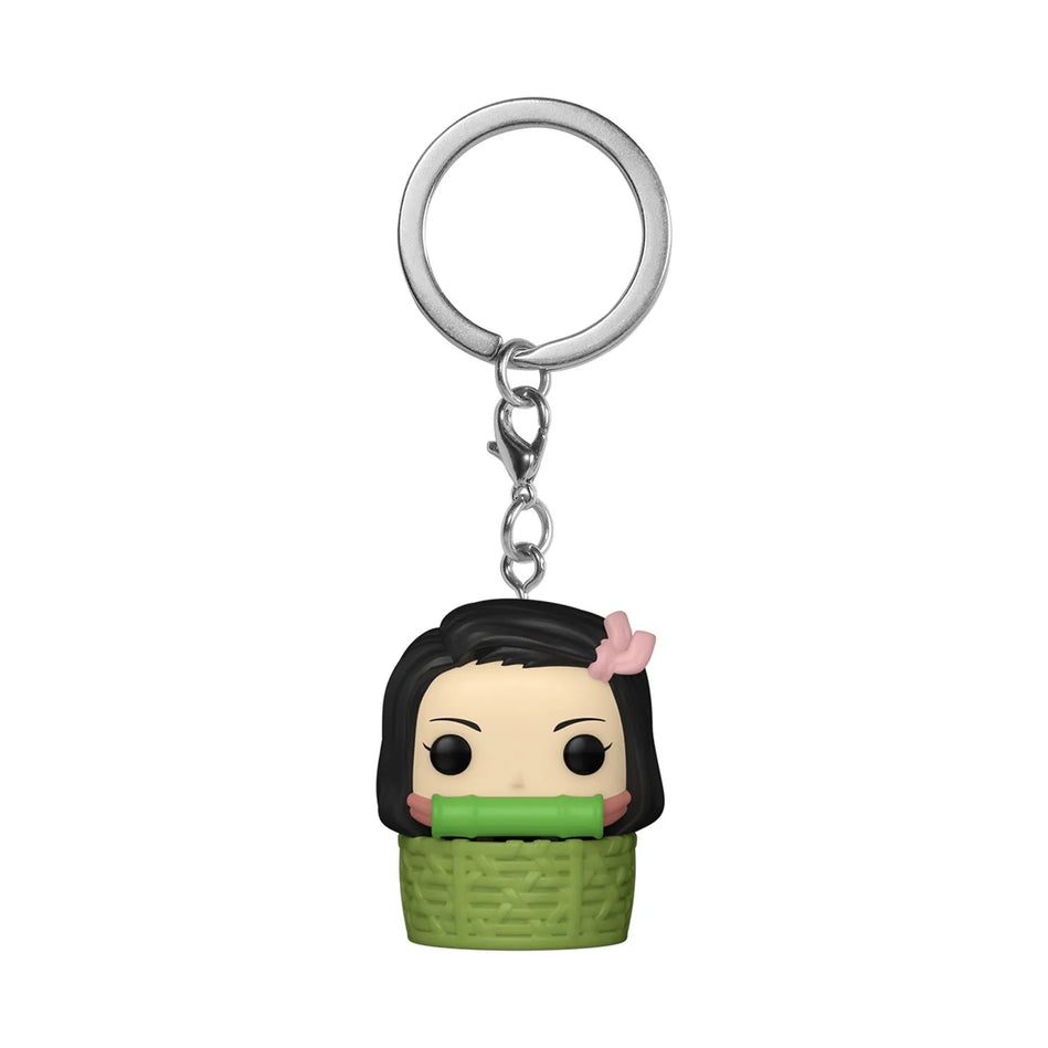 Funko Pop! Pocket Keychain: Demon Slayer – Nezuko Kamado In A Basket Special Edition