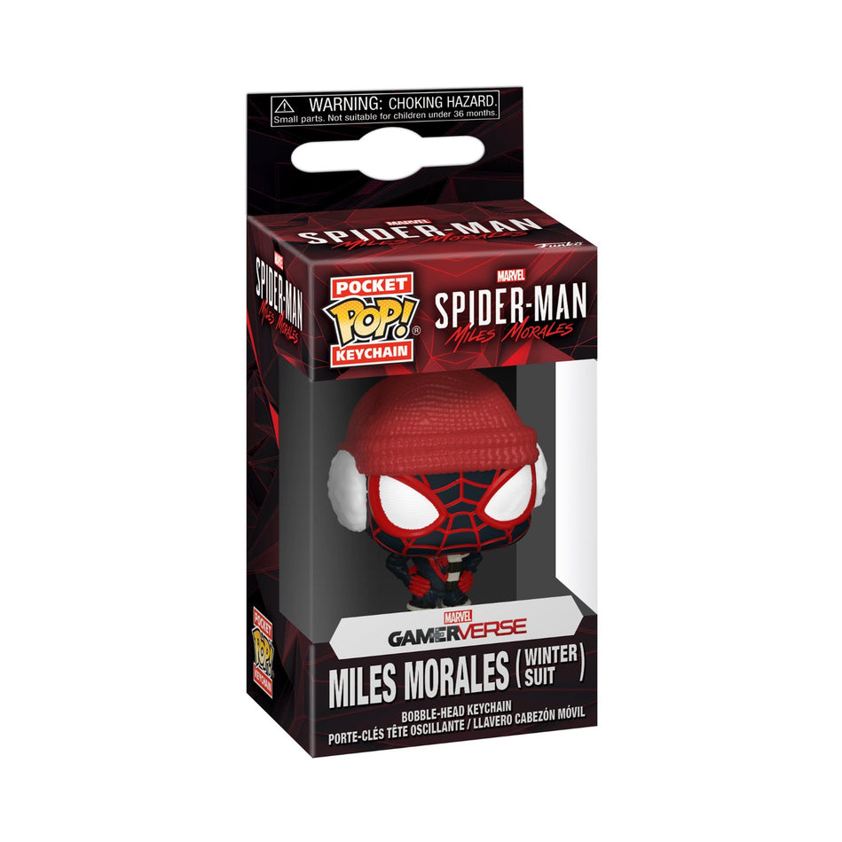 Funko Pop! Pocket Keychain Spider-Man: Miles Morales - Winter Miles