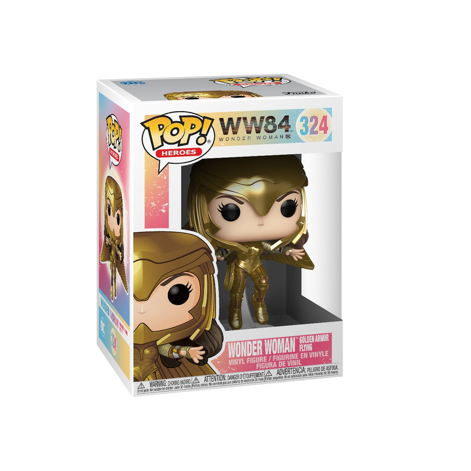 Funko Pop! Heroes: WW84-Wonder Woman Golden Armor Flying