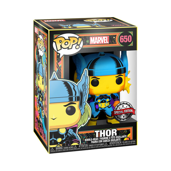 Funko Pop! Marvel:Black Light-Thor Special Edition