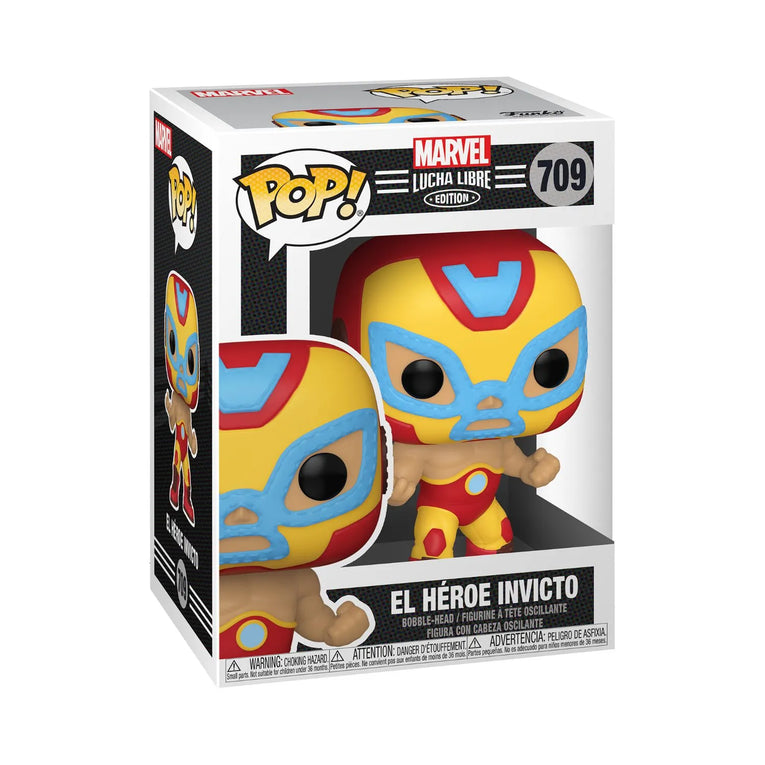 Funko Pop! Marvel: Lucha Libre Edition-El Heroe Invicto Iron Man