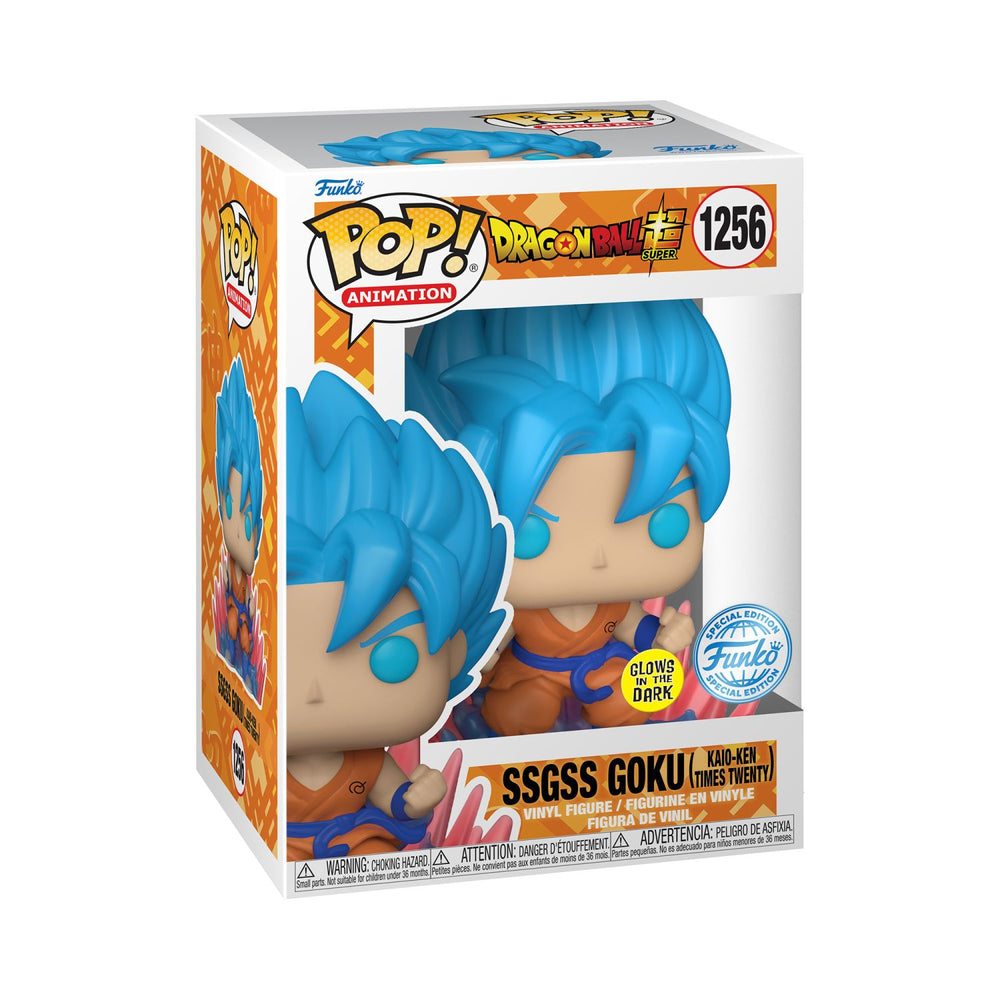 Funko Pop! Animation: Dragon Ball Super – SSGSS Goku Glows In The Dark - Special Edition